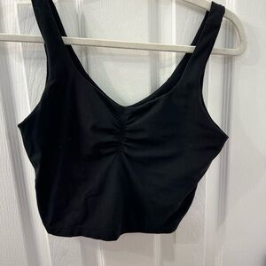 Lululemon Black Ruched Front Align Tank Top